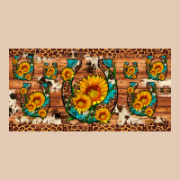 Sunflower Gemstone Leopard Cowhide Horseshoe License Plate Urban Hoodie | Teevron