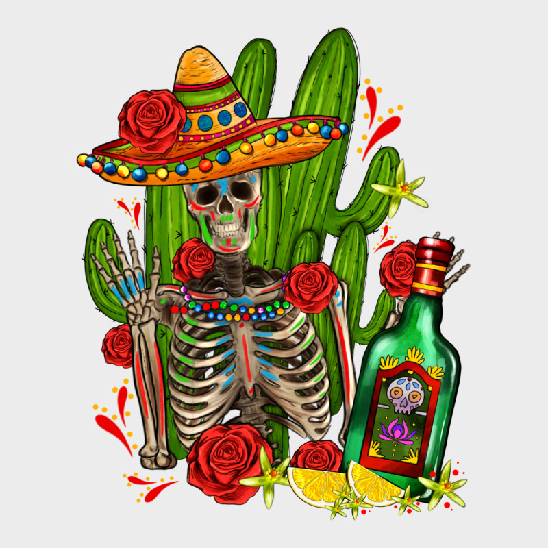 Skeleton With Sombrero And Tequila Urban Hoodie by AdoDesignShop | Teevron