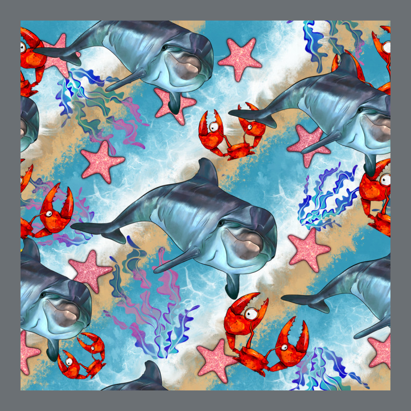 Dolphin And Crab Seamless Pattern Premium Hoodie by BundleAndBundleShop | Teevron