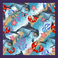 Dolphin And Crab Seamless Pattern Premium Hoodie | Teevron