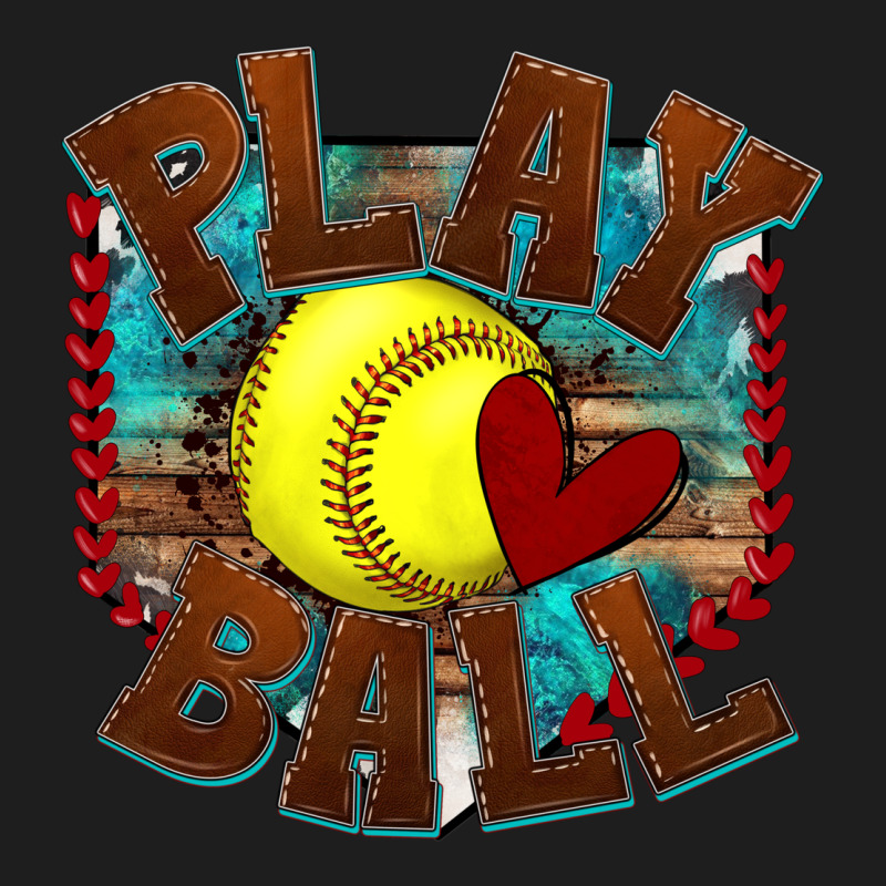 Play Ball Softball Heavyweight Hoodie by texasbilliewilder | Teevron