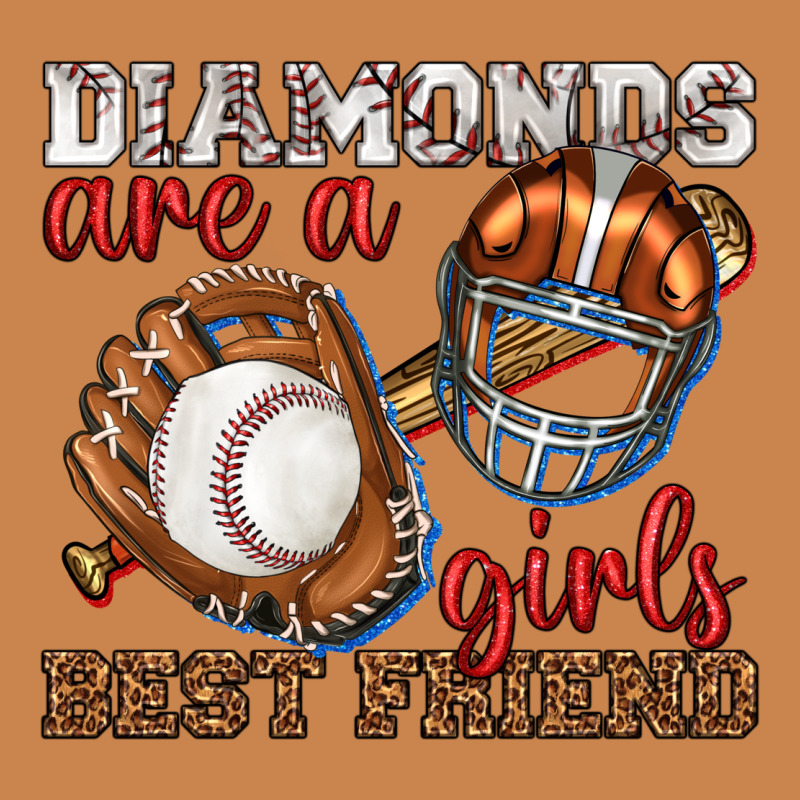 Diamonds Are A Girls Best Friend Baseball Heavyweight Hoodie by texasbilliewilder | Teevron