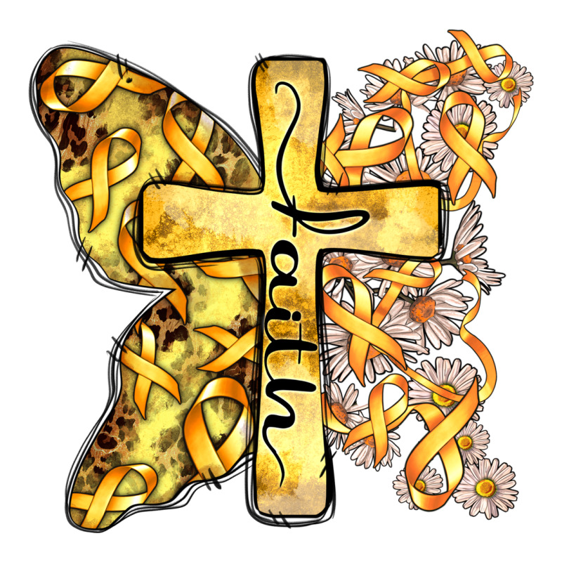 Faith Child Cancer Cross Heavyweight Hoodie by Zillion Design Studio | Teevron