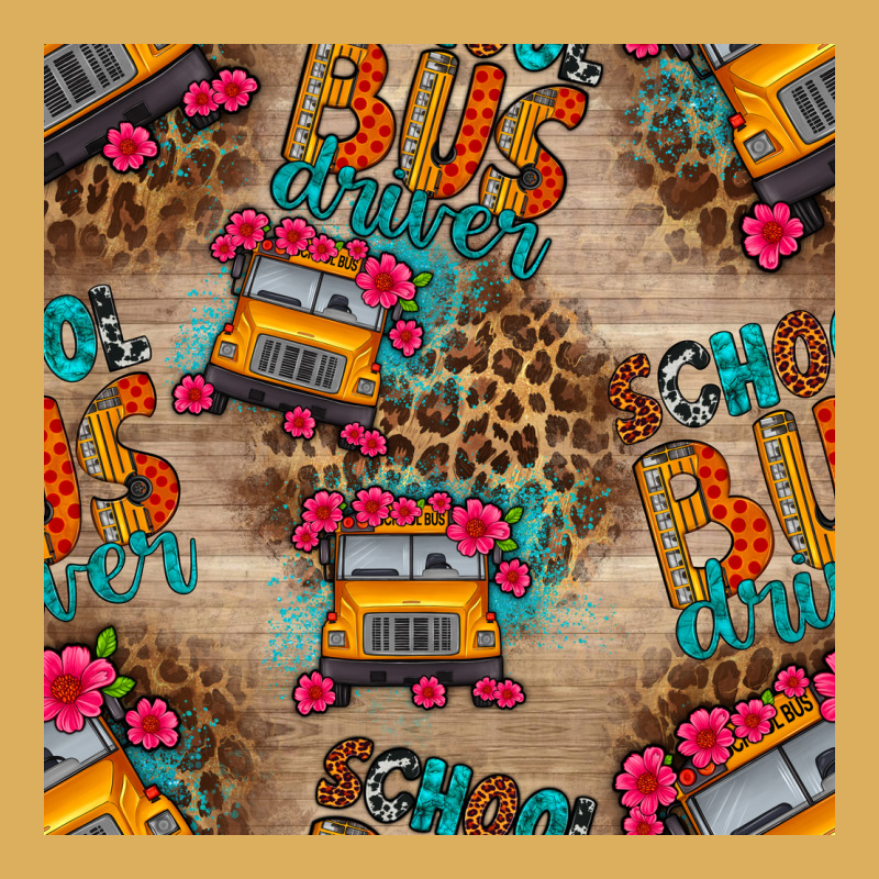 School Bus Driver And Flower Seamless Patterns Premium Hoodie by BundleAndBundleShop | Teevron