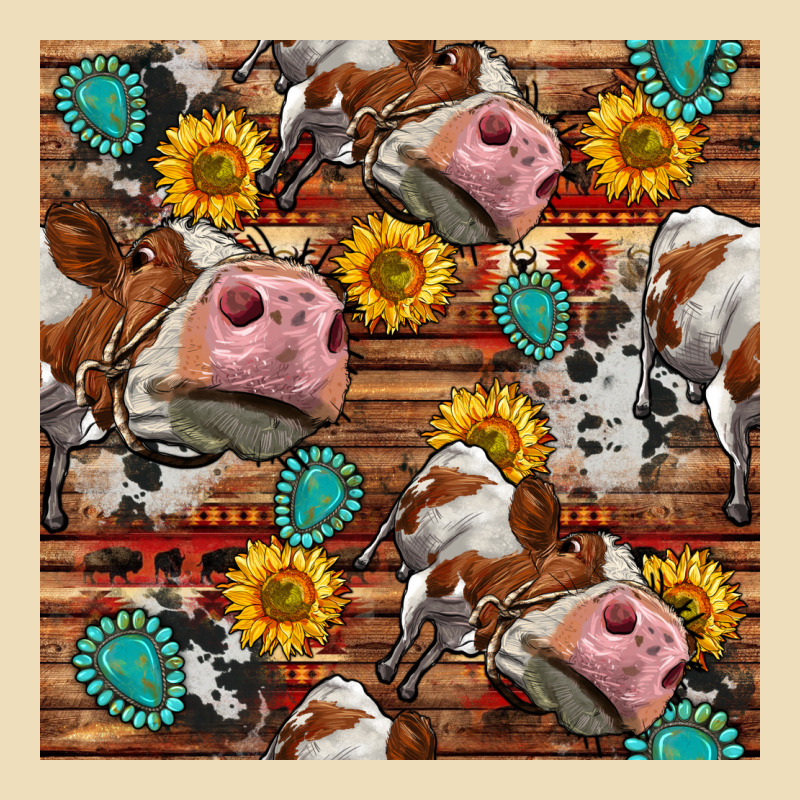 Cow And Western Seamless Pattern Premium Hoodie by BundleAndBundleShop | Teevron