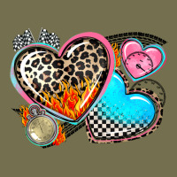 Western Leopard  Racing  Hearts Vintage Hoodie | Teevron