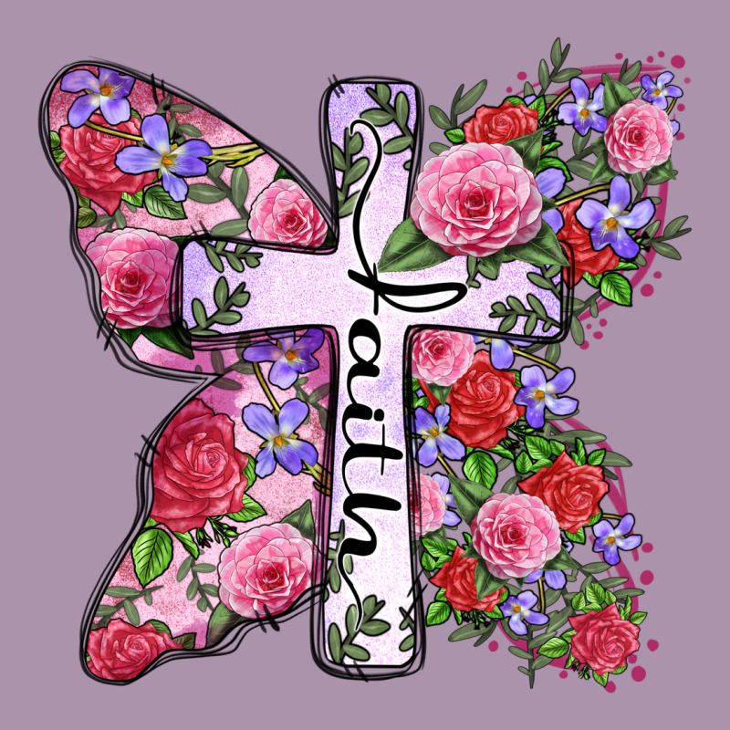 Faith Butterfly Cross Heavyweight Hoodie by Zillion Design Studio | Teevron