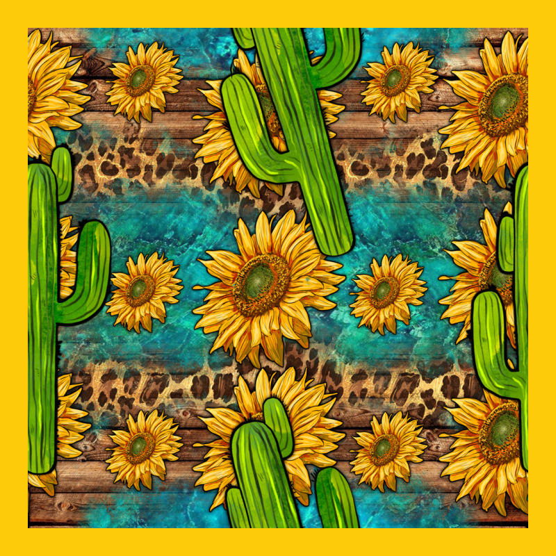 Sunflower And Cactus Seamless Pattern Premium Hoodie by BundleAndBundleShop | Teevron