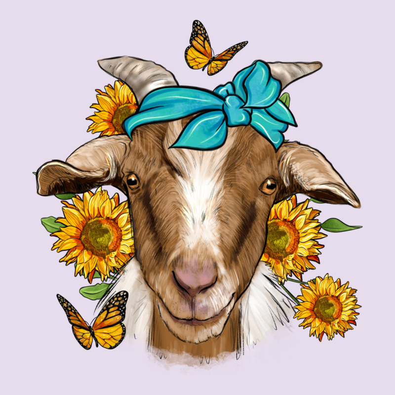 Sunflower Bandana Goat Premium Hoodie by Jasminsmagicworld | Teevron