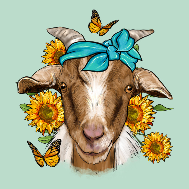 Sunflower Bandana Goat Premium Hoodie by Jasminsmagicworld | Teevron