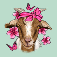 Pink Floral Bandana Goat Premium Hoodie | Teevron