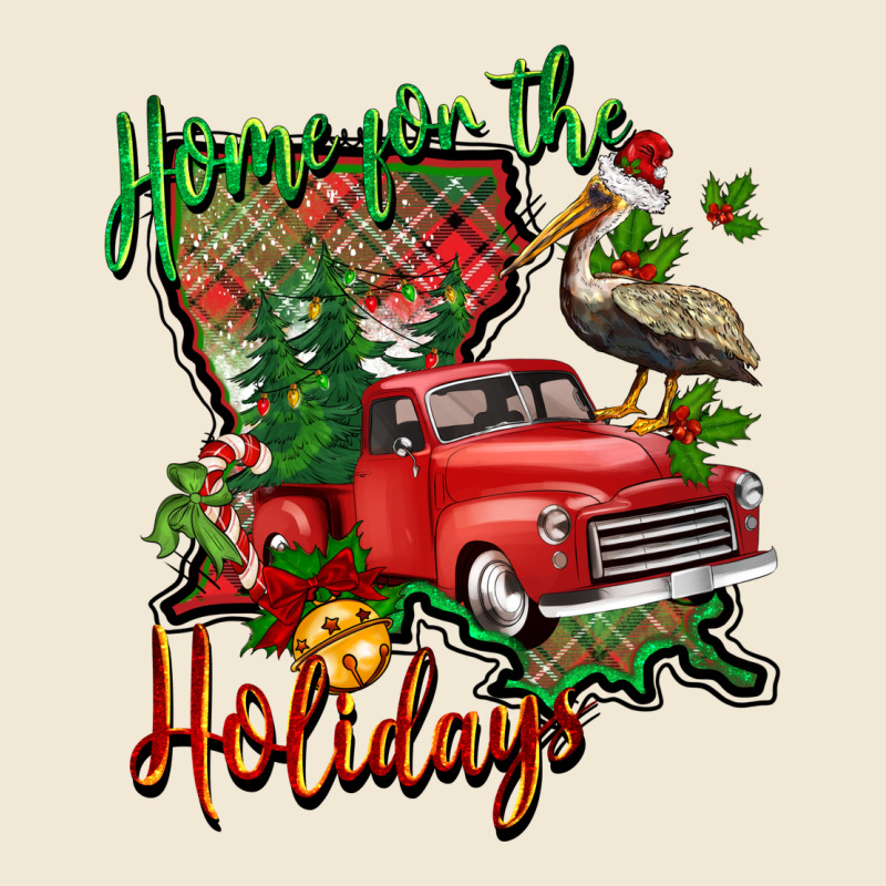 Home For The Holidays Louisiana Ladies Tee by BarkalooDesign | Teevron