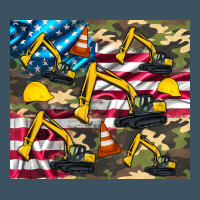 Excavator American Flag Urban Hoodie | Teevron