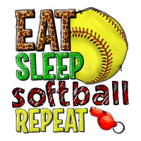 eat sleep softball repeat | Teevron
