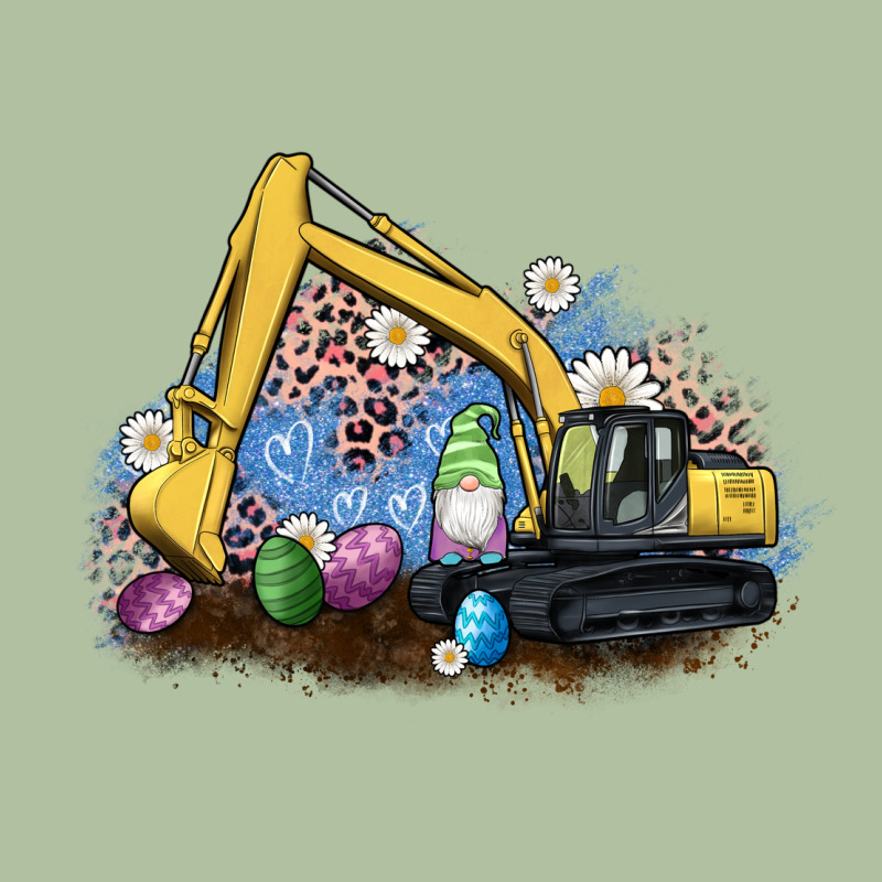 Easter Excavator Gnome Egg Leopard Urban Hoodie by Artiststas | Teevron