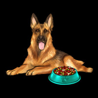 German Shepherd With Food Bowl Premium Sweatshirt | Teevron