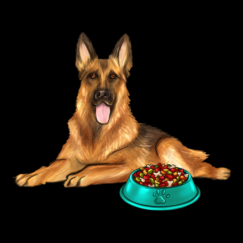 German Shepherd With Food Bowl Premium Sweatshirt by texasbilliewilder | Teevron