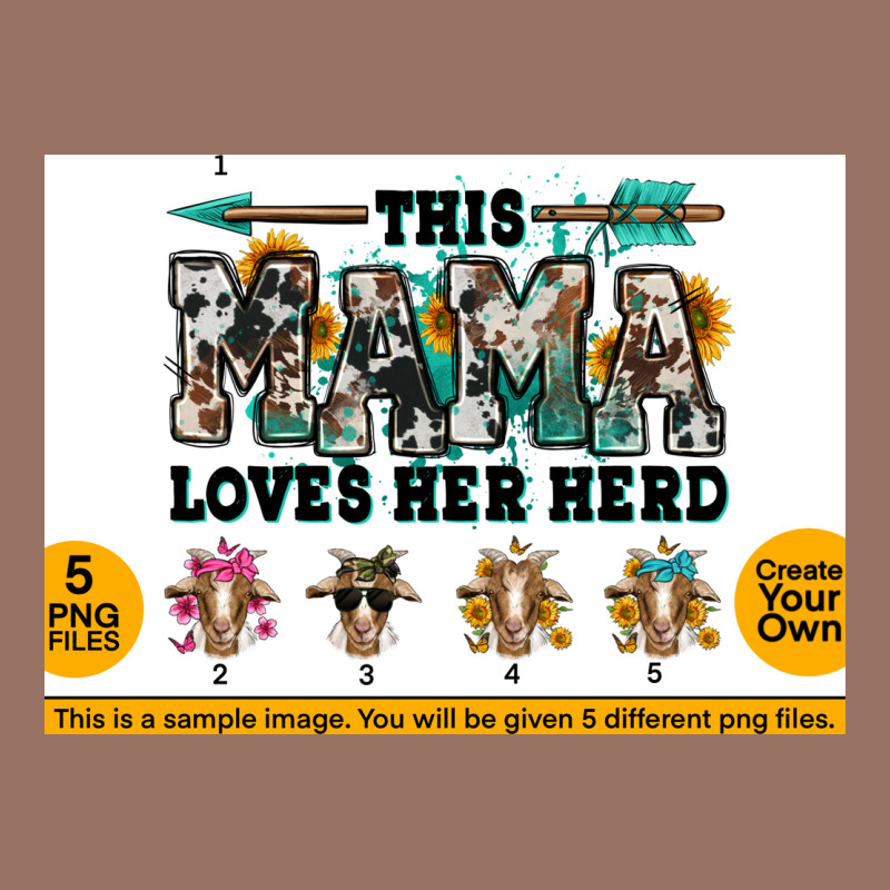 This Mama  Loves Her Herd Goats Premium Hoodie by Jasminsmagicworld | Teevron
