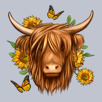 Sunflowers Long Haired Cow Premium Hoodie | Teevron