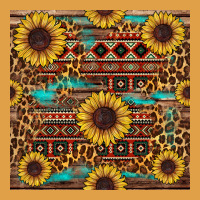 Sunflower And Leopard Seamless Pattern Premium Hoodie | Teevron