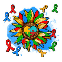 autism sunflower ribbon | Teevron