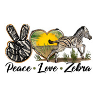 Peace Love Zebra Premium Tee | Teevron