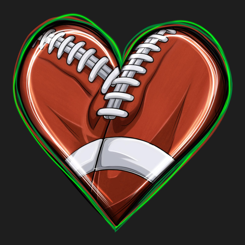 Football Heart Heavyweight Hoodie by texasbilliewilder | Teevron