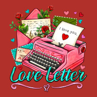 Love Letter With Typewriter Premium Hoodie | Teevron