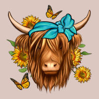 Sunflower Long Haired Cow Premium Hoodie | Teevron
