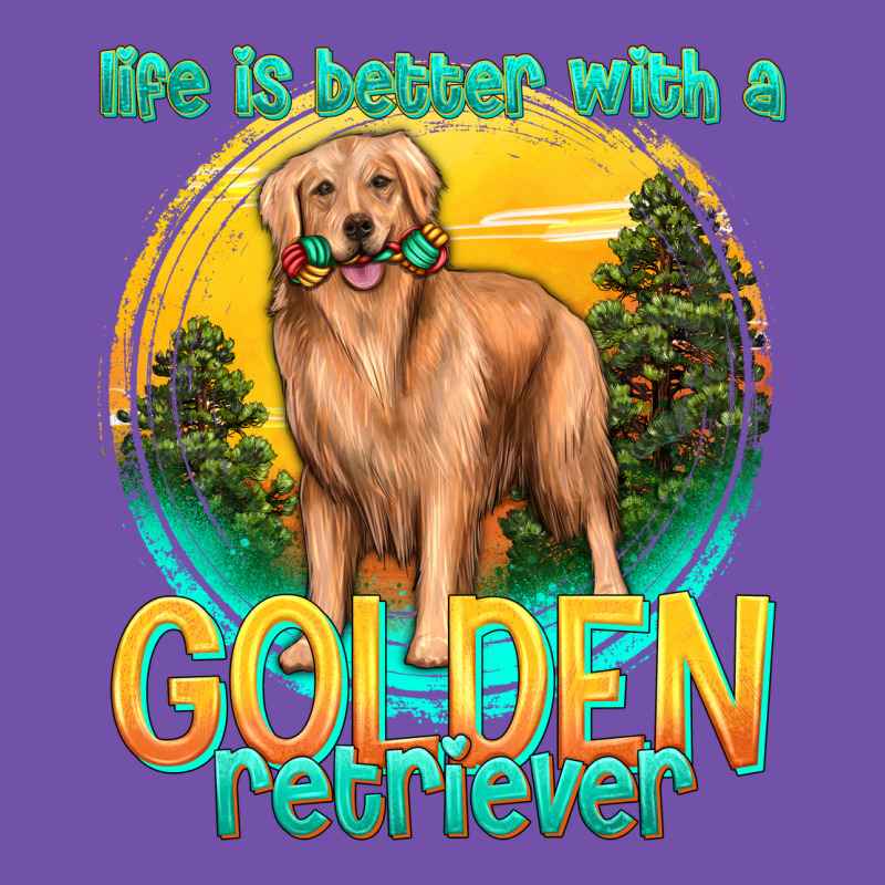 Life Is Better With A Golden Retriever Premium Sweatshirt by texasbilliewilder | Teevron