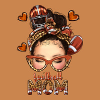 Football Messy Bun Mom Heavyweight Hoodie | Teevron