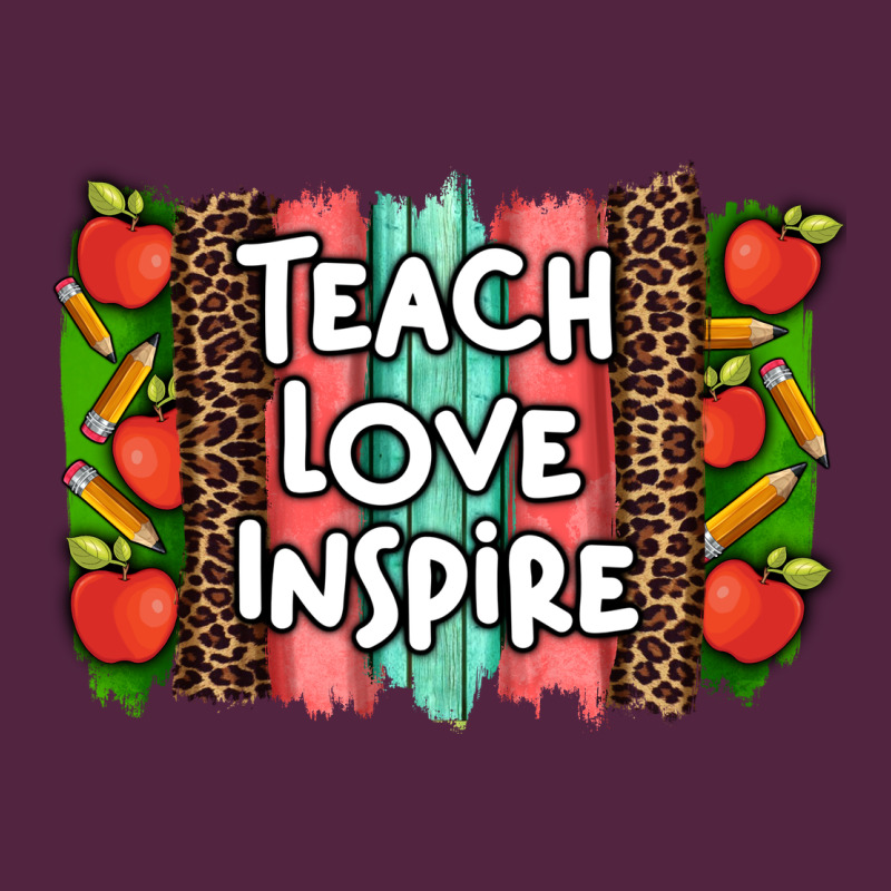 Teach Love Inspire Brushstroke With  And Pen Leopard Urban Hoodie by Artiststas | Teevron