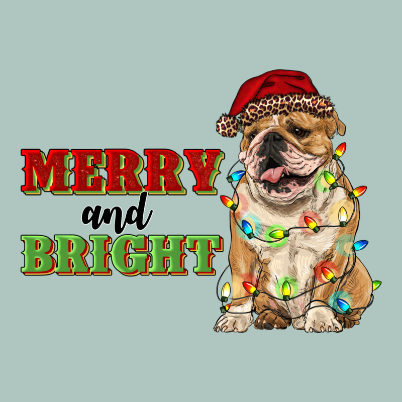 Merry And Bright English Bulldog Premium Sweatshirt by RanaPortraitStore | Teevron