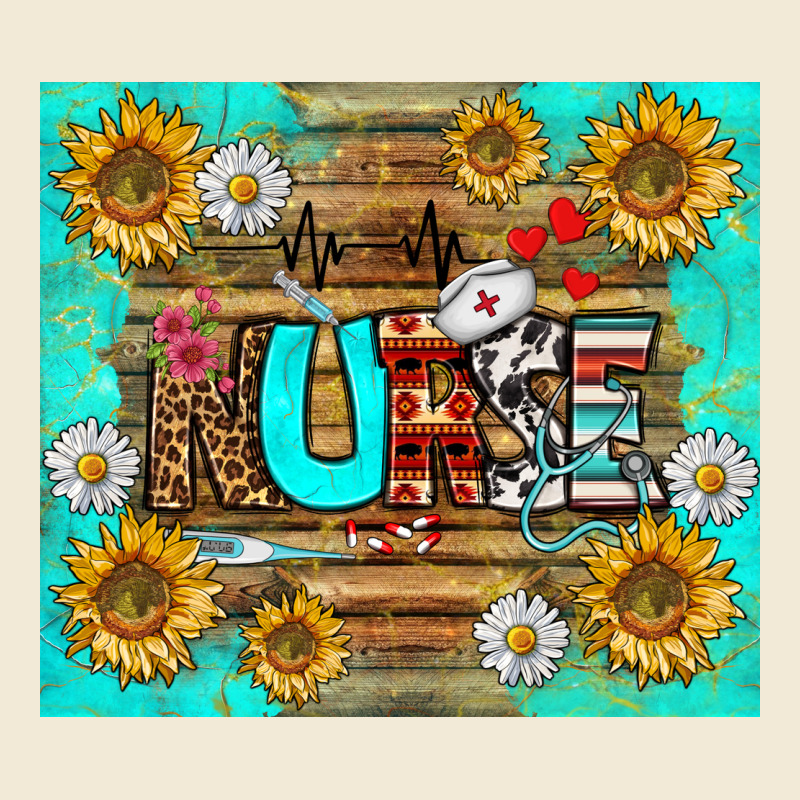 Sunflower And Daisy Nurse Tumbler Premium Hoodie by BundleAndBundleShop | Teevron