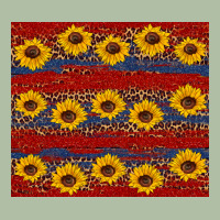 Usa And Sunflower Pattern Urban Heavy Tee | Teevron