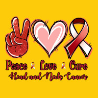Peace Love Cure Head And Neck Cancer Premium Hoodie | Teevron