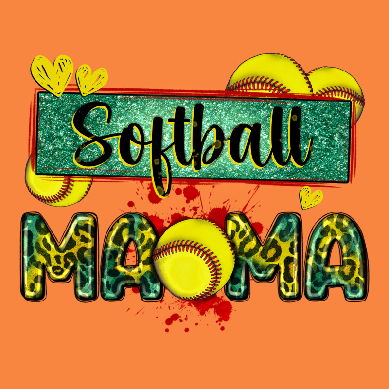 Softball Mama With Leopard Premium Sweatshirt by Zillion Design Studio | Teevron