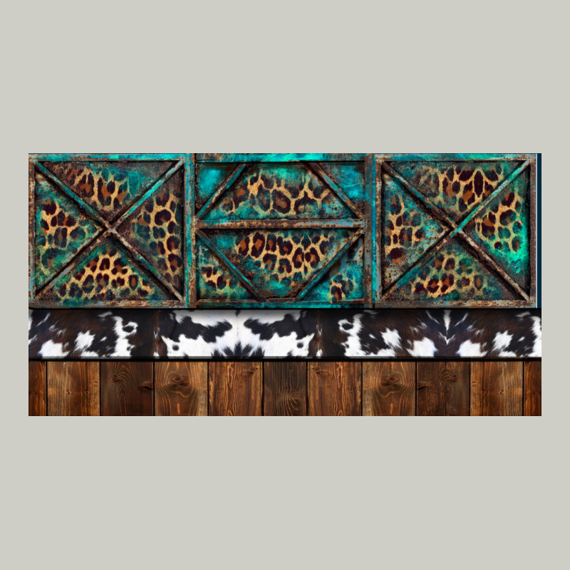 Rusty Sunflowers With Cowhide And Turquoise Heavyweight Hoodie by RanaPortraitStore | Teevron