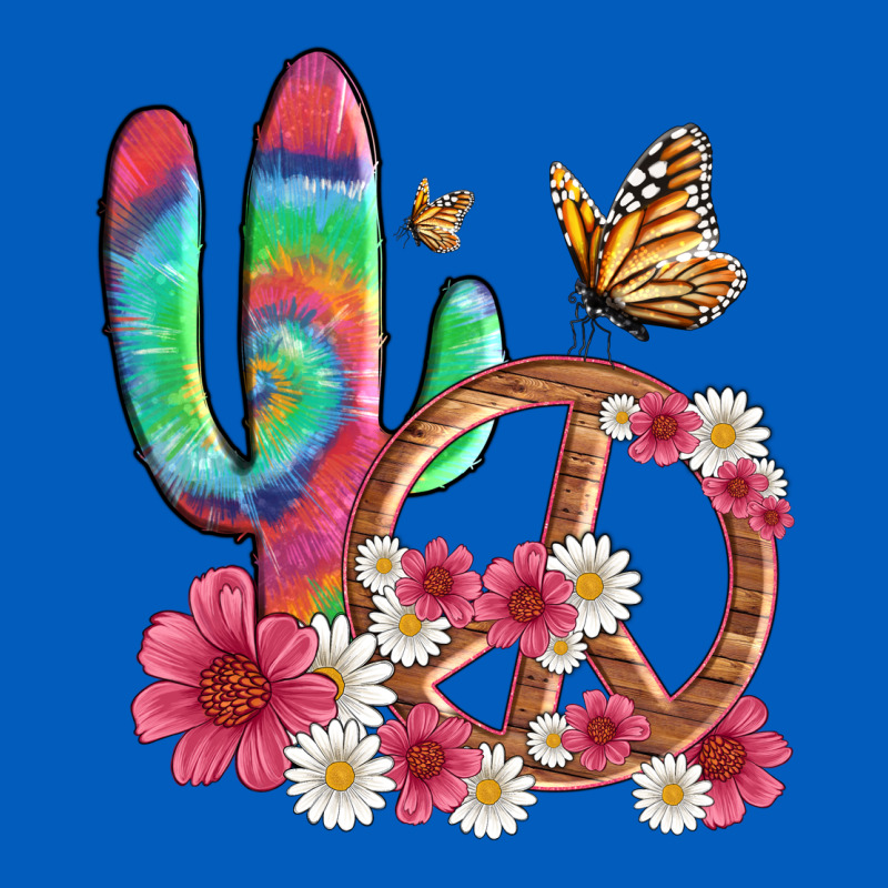 Cactus Peace Sign Flowers And Butterflys Urban Hoodie by Artiststas | Teevron