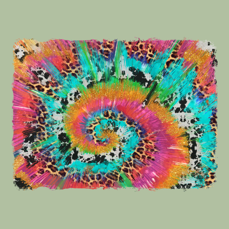 Tie Dye Leopard Cowhide Glitter Background Urban Hoodie by Artiststas | Teevron