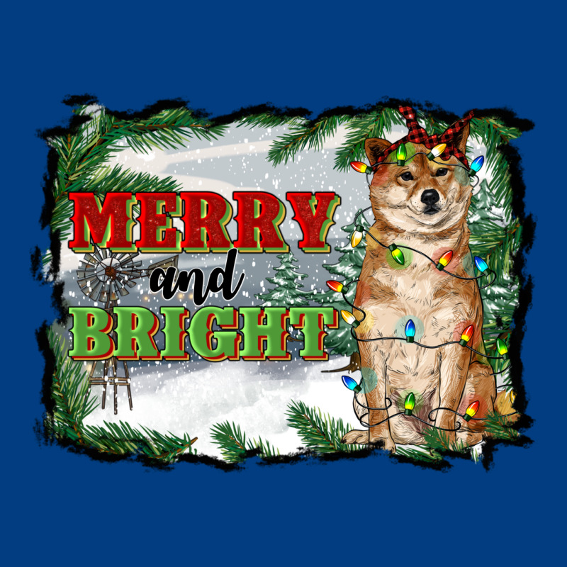 Merry And Bright Shiba Inu Premium Sweatshirt by RanaPortraitStore | Teevron