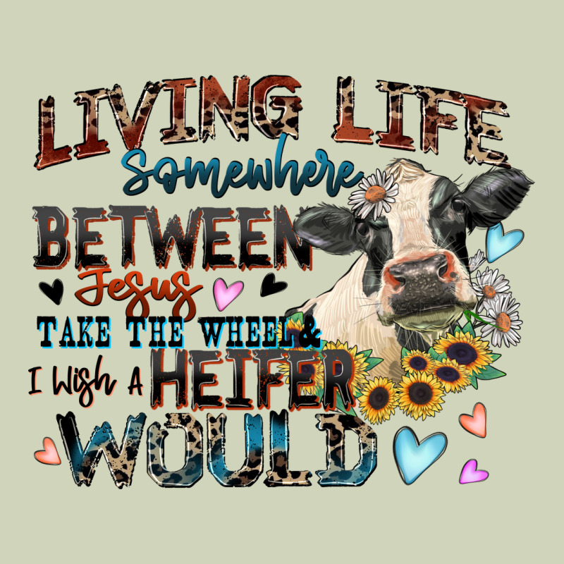 Living Life Somewhere Between Jesus Take The Wheel Heavyweight Hoodie by Zillion Design Studio | Teevron