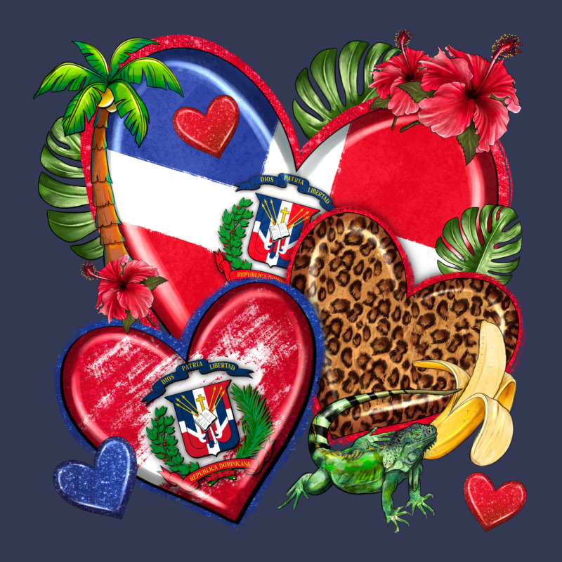 Dominican Republic  Hearts Heavyweight Hoodie by texasbilliewilder | Teevron