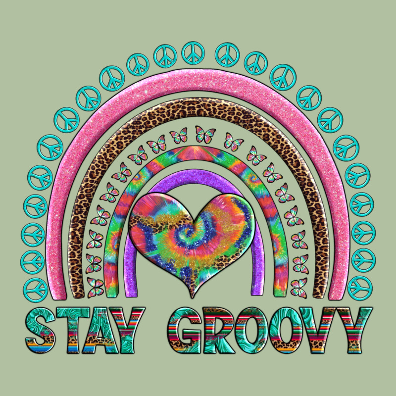 Stay Groovy With Rainbow And Heart Urban Hoodie by Artiststas | Teevron