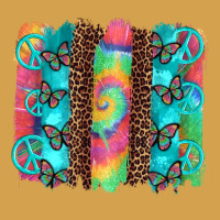 Hippie Peace Sign Butterfly Leopard And Tie Dye Brushstroke Urban Hoodie | Teevron