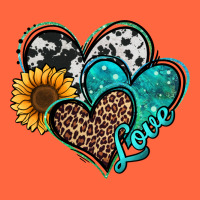 Turquoise Sunflower Hearts Premium Hoodie | Teevron