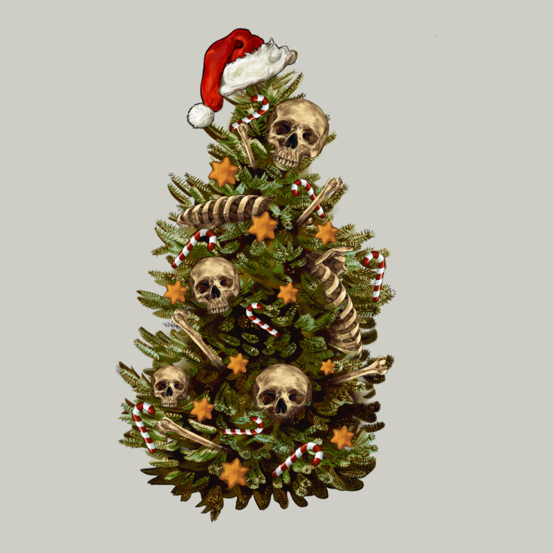 Skeleton Merry Christmas Tree Heavyweight Hoodie by RanaPortraitStore | Teevron