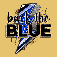 Back The Blue With Lightning Bolt Premium Sweatshirt | Teevron