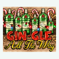 Gin Gle Christmas Gin Bottles Premium Hoodie | Teevron