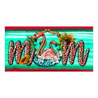 flamingo mom license plate | Teevron